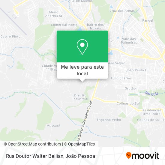Rua Doutor Walter Bellian mapa