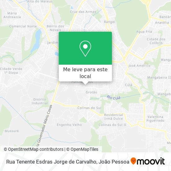 Rua Tenente Esdras Jorge de Carvalho mapa