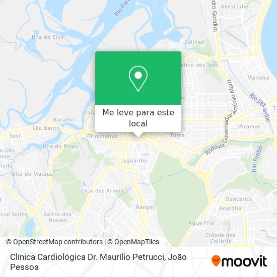 Clínica Cardiológica Dr. Maurílio Petrucci mapa