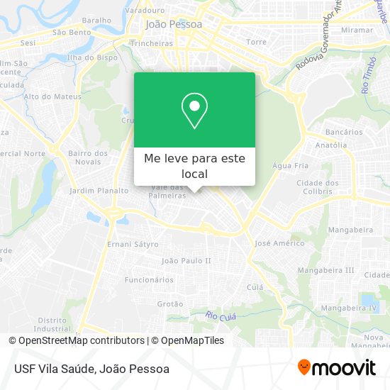 USF Vila Saúde mapa