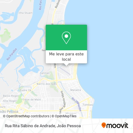 Rua Rita Sábino de Andrade mapa