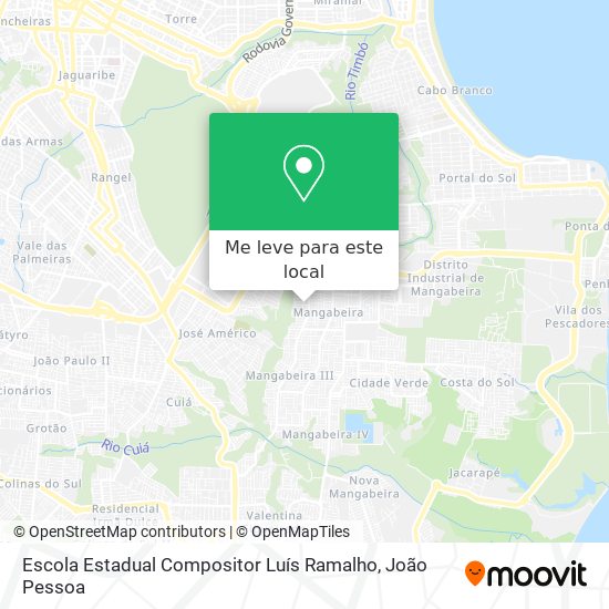 Escola Estadual Compositor Luís Ramalho mapa