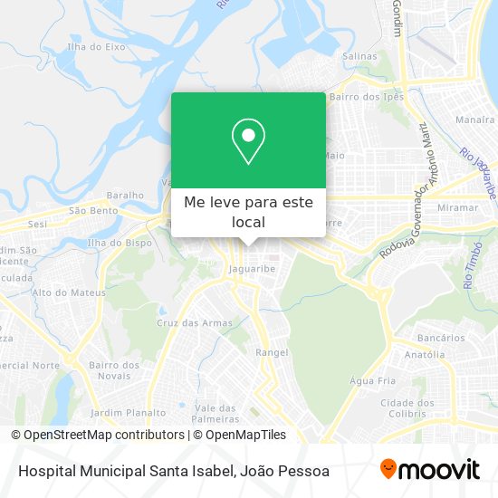 Hospital Municipal Santa Isabel mapa