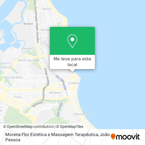 Morena Flor Estética e Massagem Terapêutica mapa