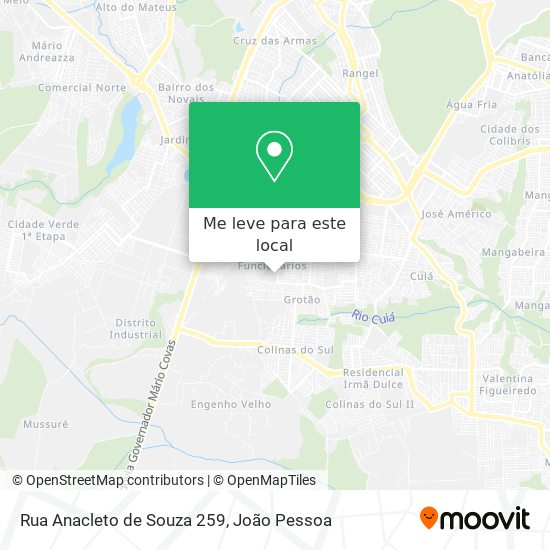 Rua Anacleto de Souza 259 mapa