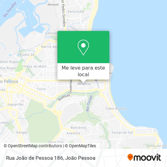 Rua João de Pessoa 186 mapa