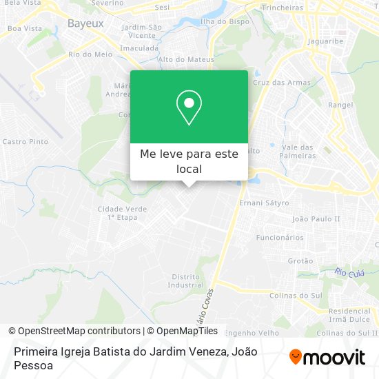 Primeira Igreja Batista do Jardim Veneza mapa
