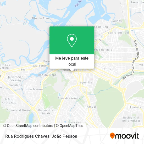 Rua Rodrigues Chaves mapa