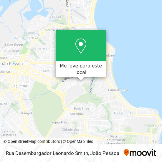 Rua Desembargador Leonardo Smith mapa