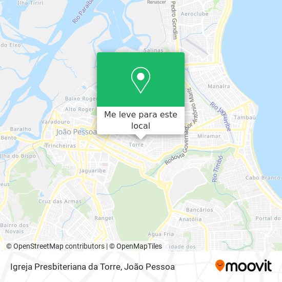 Igreja Presbiteriana da Torre mapa