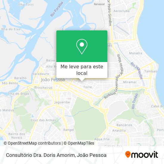 Consultório Dra. Doris Amorim mapa