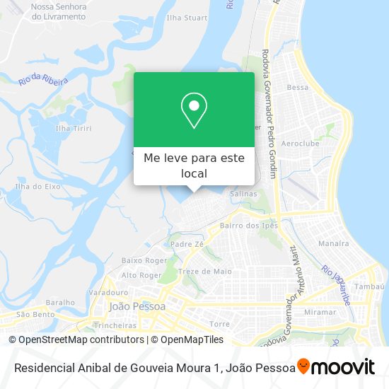 Residencial Anibal de Gouveia Moura 1 mapa