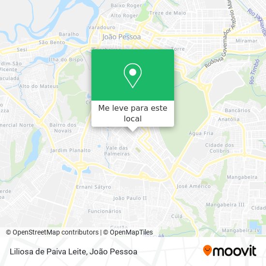 Liliosa de Paiva Leite mapa