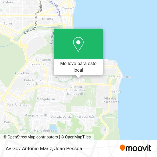 Av Gov Antônio Mariz mapa