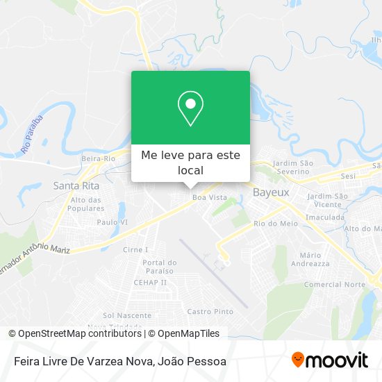 Feira Livre De Varzea Nova mapa