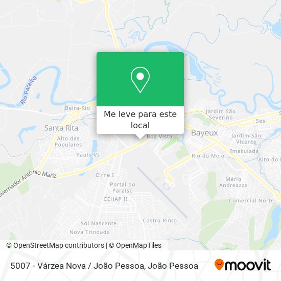 5007 - Várzea Nova / João Pessoa mapa