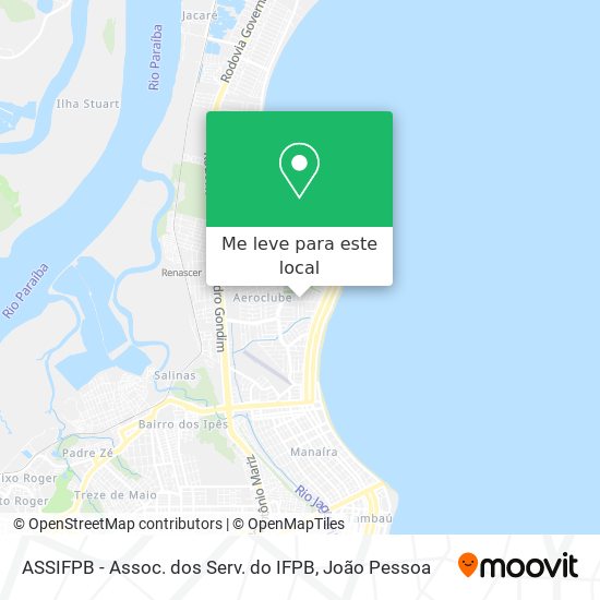 ASSIFPB - Assoc. dos Serv. do IFPB mapa