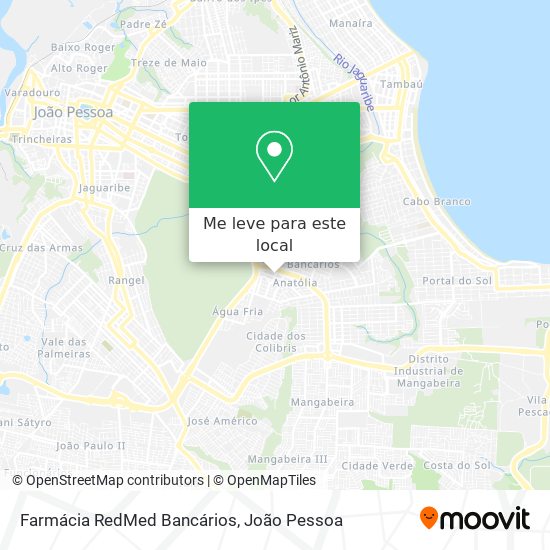 Farmácia RedMed Bancários mapa