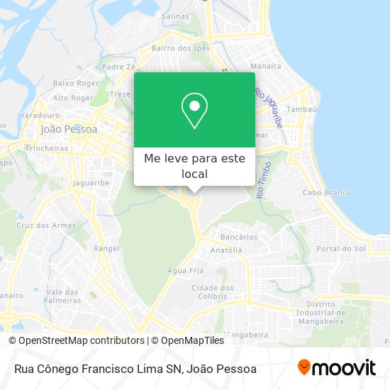 Rua Cônego Francisco Lima SN mapa