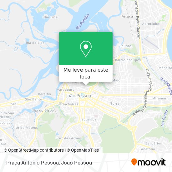Praça Antônio Pessoa mapa