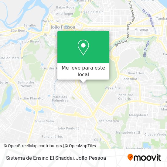 Sistema de Ensino El Shaddai mapa