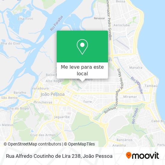Rua Alfredo Coutinho de Líra 238 mapa