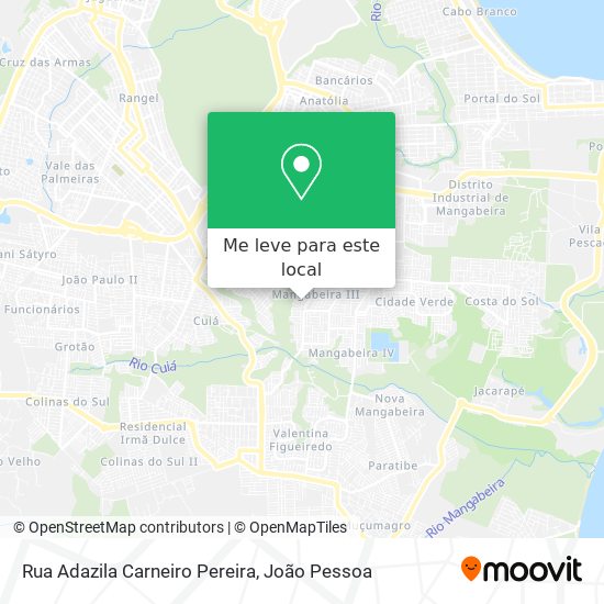 Rua Adazila Carneiro Pereira mapa