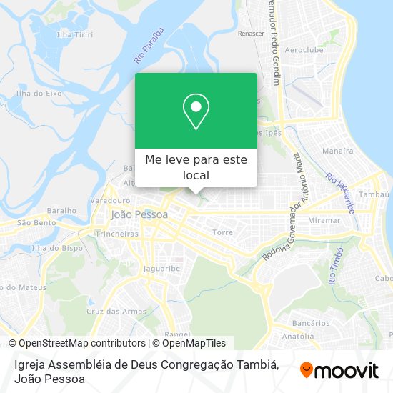 Igreja Assembléia de Deus Congregação Tambiá mapa