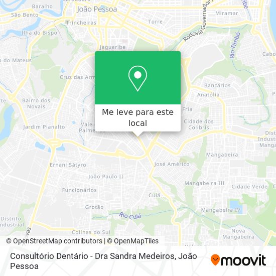 Consultório Dentário - Dra Sandra Medeiros mapa