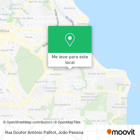 Rua Doutor Antônio Palitot mapa