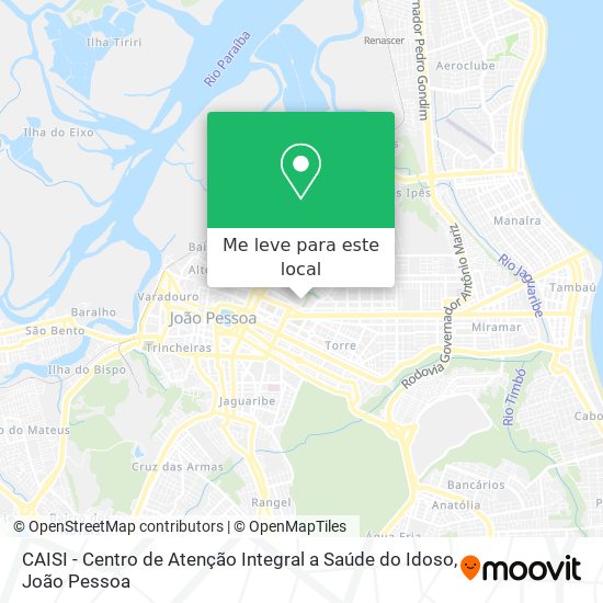 CAISI - Centro de Atenção Integral a Saúde do Idoso mapa