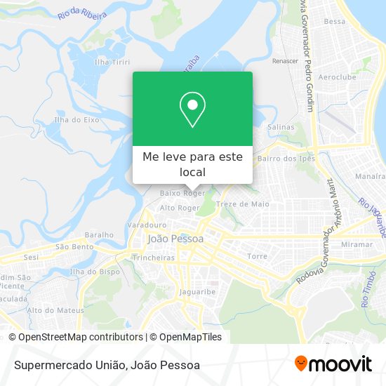 Supermercado União mapa