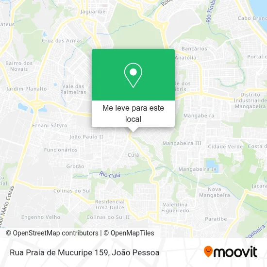 Rua Praia de Mucuripe 159 mapa