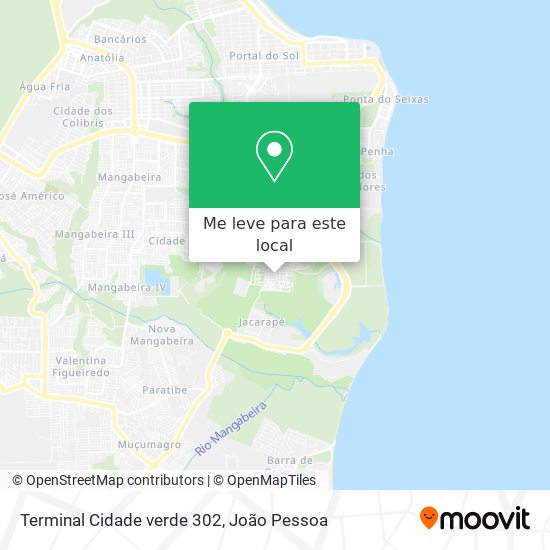 Terminal Cidade verde 302 mapa