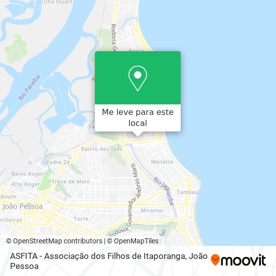 ASFITA - Associação dos Filhos de Itaporanga mapa