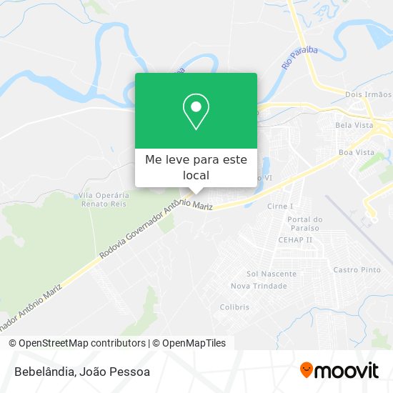 Bebelândia mapa