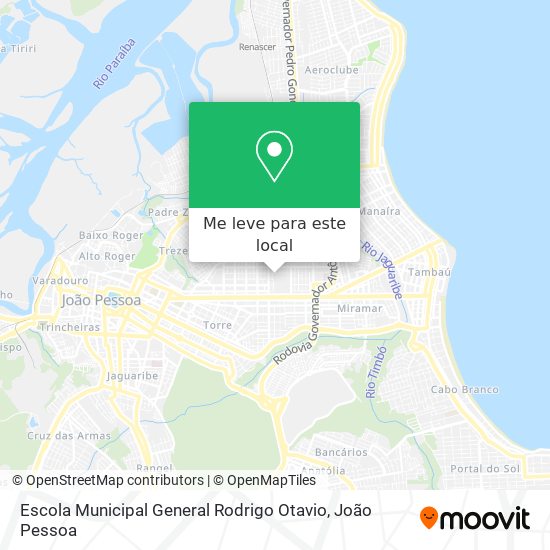 Escola Municipal General Rodrigo Otavio mapa