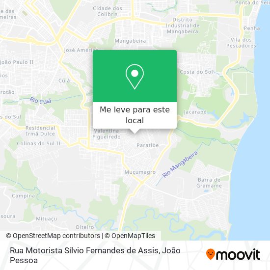 Rua Motorista Sílvio Fernandes de Assis mapa