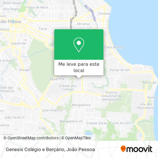 Genesis Colégio e Berçário mapa