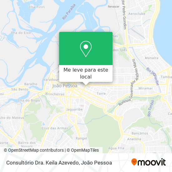 Consultório Dra. Keila Azevedo mapa
