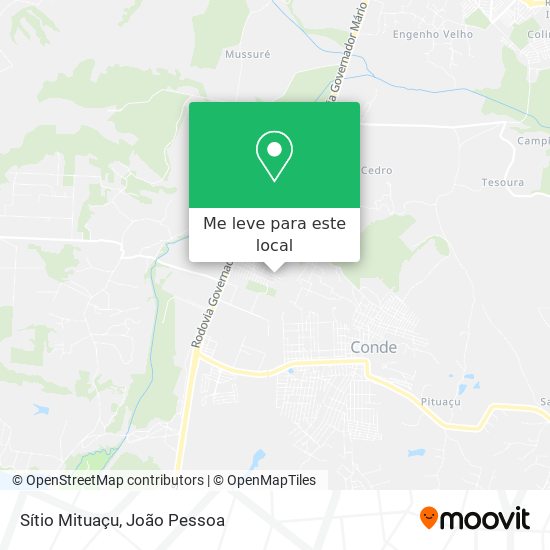 Sítio Mituaçu mapa
