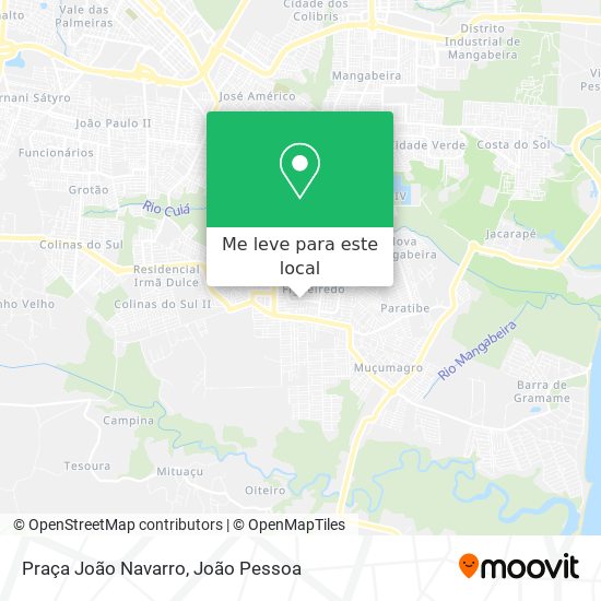 Praça João Navarro mapa