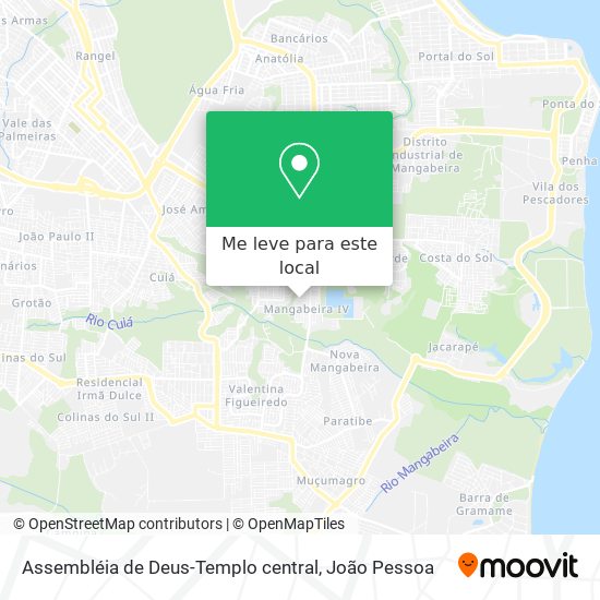 Assembléia de Deus-Templo central mapa