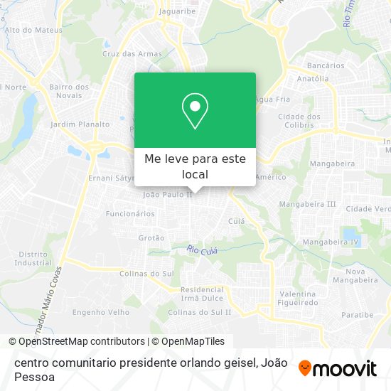 centro comunitario presidente orlando geisel mapa