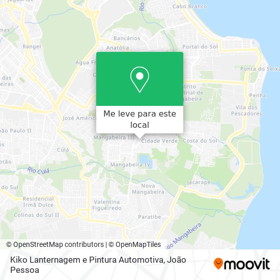Kiko Lanternagem e Pintura Automotiva mapa