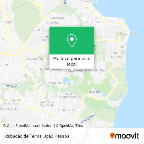 Rubacão de Telma mapa