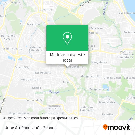 José Américo mapa