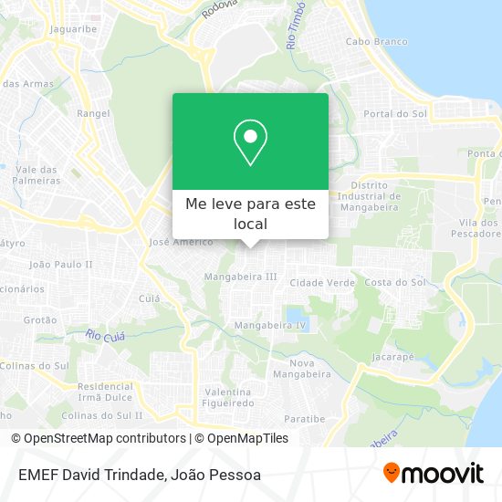 EMEF David Trindade mapa