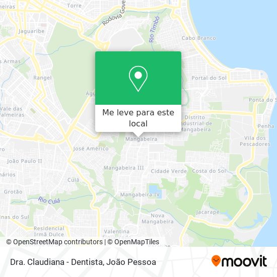 Dra. Claudiana - Dentista mapa