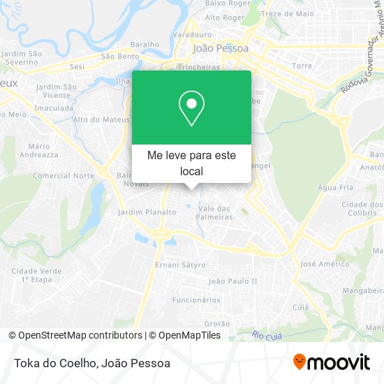 Toka do Coelho mapa